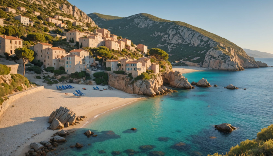 Perla di mare: einblick in einen entspannten urlaub auf korsika